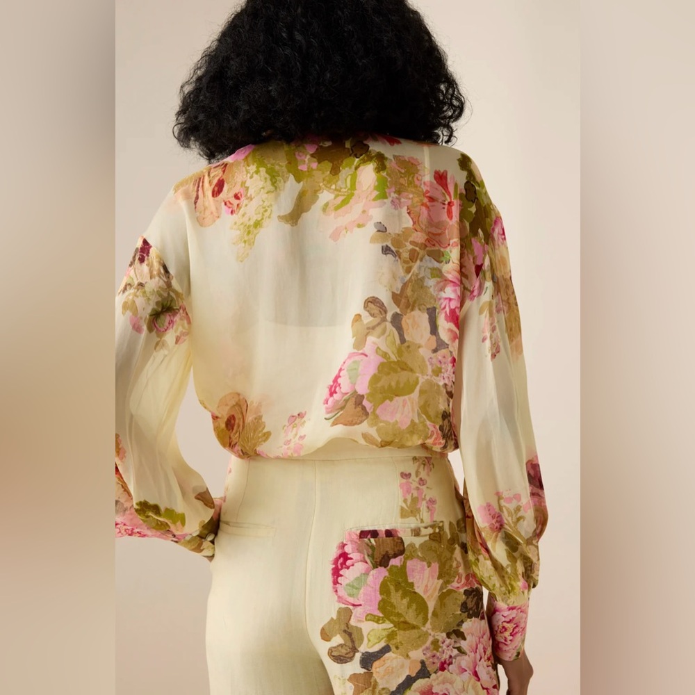Hemant & Nandita Sama Floral Print blouse IN STORES NOW - Picture 7 of 10
